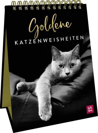 Produktbild von Goldene Katzenweisheiten: Edles Geschenk für Katzenliebhaber mit ästhetischen Schwarz-weiß-Fotografien und Katzenweisheiten
