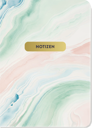 Notizheft Blumenglück Pastell