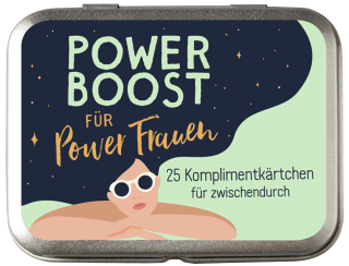 Produktbild von Power Boost für Powerfrauen: 25 Komplimentkärtchen für Zwischendurch