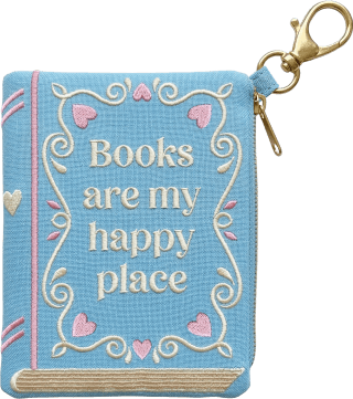 Buchverliebt Besticktes Täschchen, Happy Place