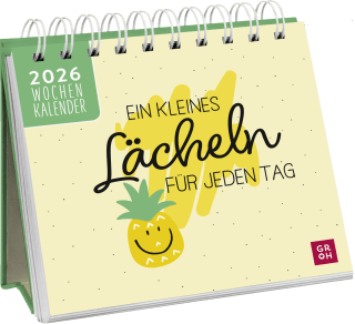 Mini-Wochenkalender 2026: Ein kleines Lächeln für jeden Tag