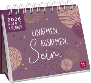 Mini-Wochenkalender 2026: Einatmen. Ausatmen. Sein.