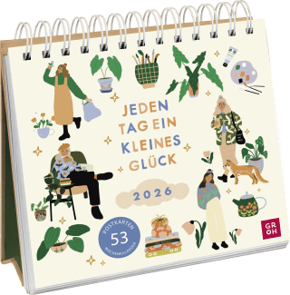 Postkartenkalender 2026: Jeden Tag ein kleines Glück