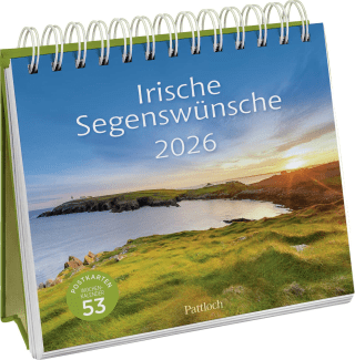 Postkartenkalender 2026: Irische Segenswünsche