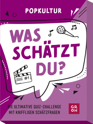 Produktbild von Was schätzt du? – Popkultur: Die ultimative Quiz-Challenge mit kniffligen Schätzfragen