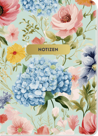 Notizheft Blumenglück Floral
