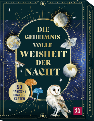 Produktbild von Orakelkarten: Die geheimnisvolle Weisheit der Nacht: 50 magische Orakelkarten