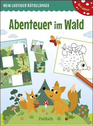 Produktbild von Mein lustiger Rätselspaß – Abenteuer im Wald: Rätselblock für Kinder ab 4 Jahren