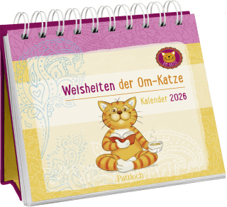 Mini-Wochenkalender 2026: Weisheiten der Om-Katze