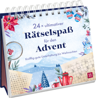 Produktbild von 24 x ultimativer Rätselspaß für den Advent: Knifflig-gute Unterhaltung bis Weihnachten