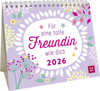 Mini-Kalender 2026: Für eine tolle Freundin wie dich