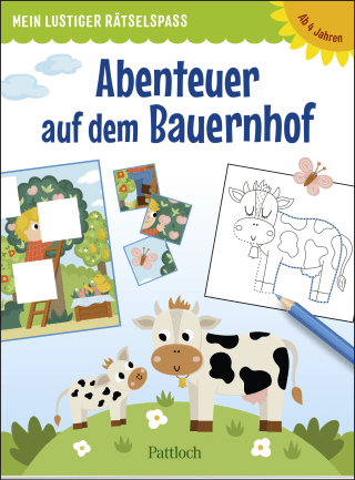 Produktbild von Mein lustiger Rätselspaß – Abenteuer auf dem Bauernhof: Rätselblock für Kinder ab 4 Jahren