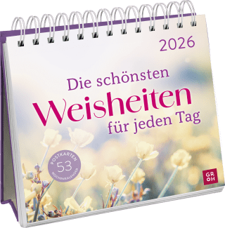 Postkartenkalender 2026: Die schönsten Weisheiten für jeden Tag