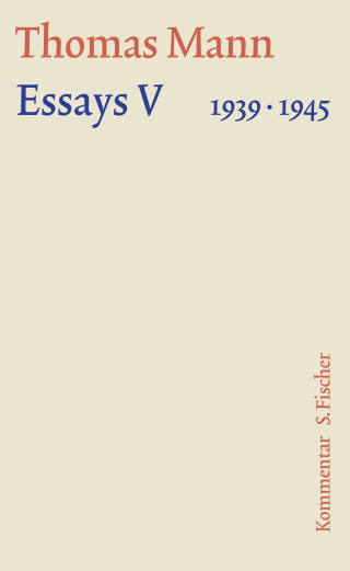 Buchcover von Essays V 1939–1945: Kommentar