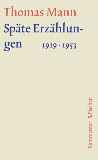 Buchcover von Späte Erzählungen 1919-1953: Kommentar