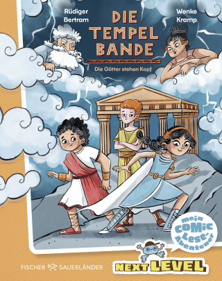 Buchcover von Die Tempelbande: Die Götter stehen Kopf: Mit kniffligen Bildrätseln