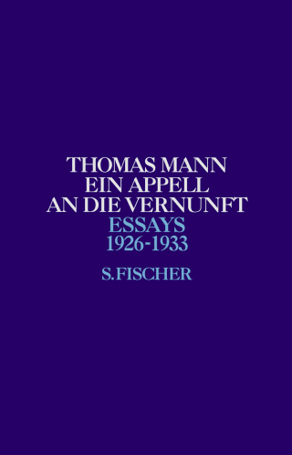 Buchcover von Ein Appell an die Vernunft: 1926-1933