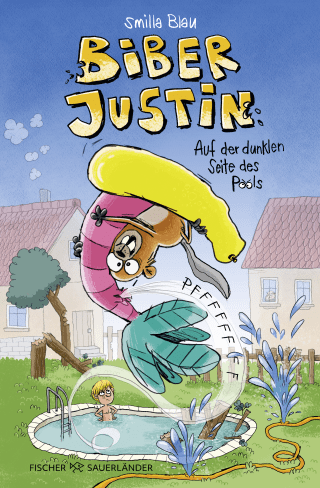 Buchcover von Biber Justin. Auf der dunklen Seite des Pools