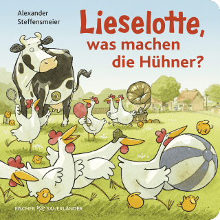 Buchcover von Lieselotte, was machen die Hühner?