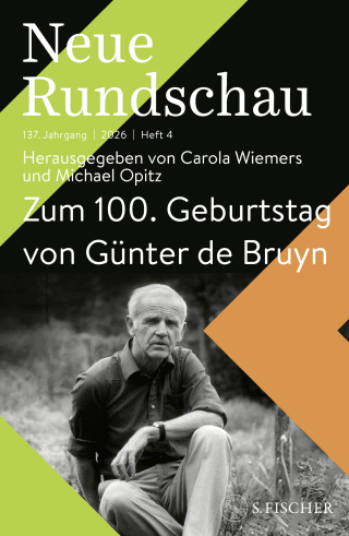 Buchcover von Neue Rundschau 2026/4: Zum 100. Geburtstag von Günter de Bruyn
