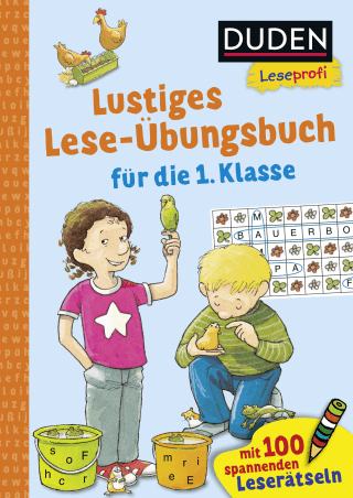 Buchcover von Duden Leseprofi – Lustiges Lese-Übungsbuch für die 1. Klasse: Mit 100 spannenden Leserätseln