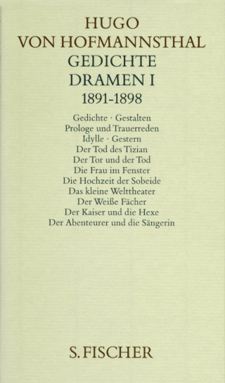 Buchcover von Gedichte. Dramen I. 1891-1898