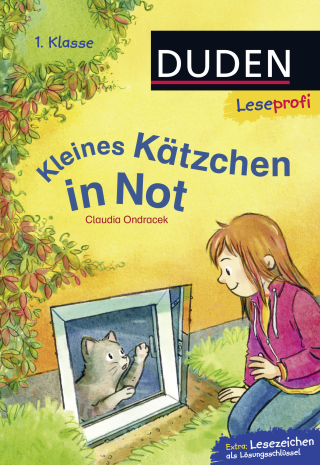 Buchcover von Duden Leseprofi – Kleines Kätzchen in Not, 1. Klasse: Kinderbuch für Erstleser ab 6 Jahren
