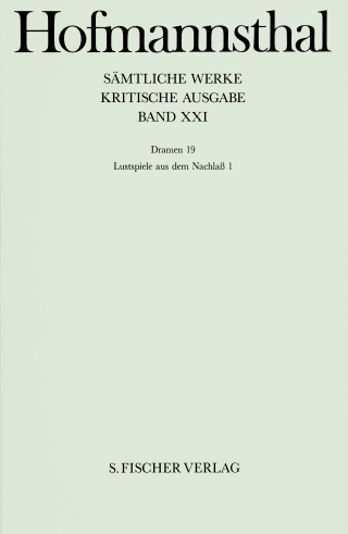 Buchcover von Dramen 19: Lustspiele aus dem Nachlaß 1