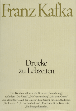 Drucke zu Lebzeiten