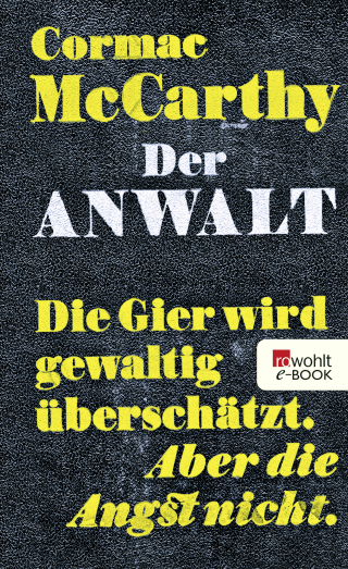 Buchcover von Der Anwalt: The Counselor - Ein Drehbuch
