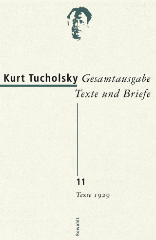Buchcover von Gesamtausgabe Texte und Briefe 11: Texte 1929