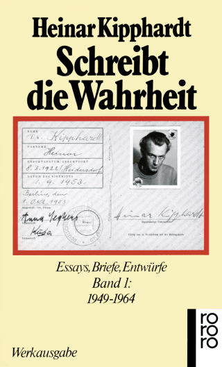 Buchcover von Schreibt die Wahrheit: Essays, Briefe, Entwürfe 1949 - 1964