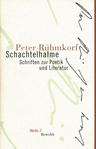 Buchcover von Schachtelhalme: Schriften zur Poetik und Literatur