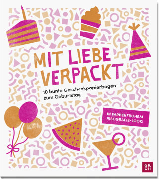 Cover Download Mit Liebe verpackt - 10 bunte Geschenkpapierbogen zum Geburtstag