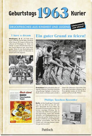 Cover Download 1963 - Geburtstagskurier