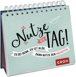 Cover Download Nutze den Tag! Es sei denn, er ist blöd, dann nutze den nächsten