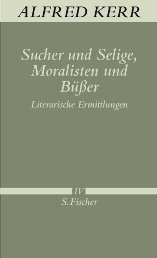 Sucher und Selige, Moralisten und Büßer