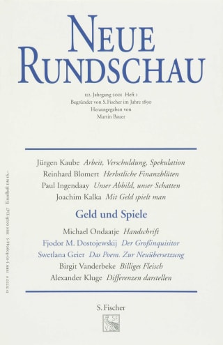 Neue Rundschau 2001/1