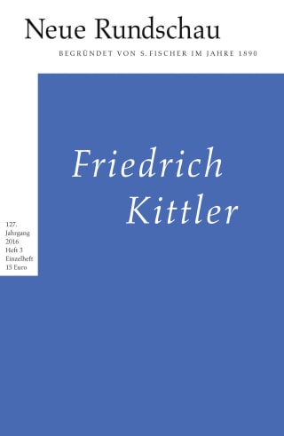Cover Download Neue Rundschau 2016/3