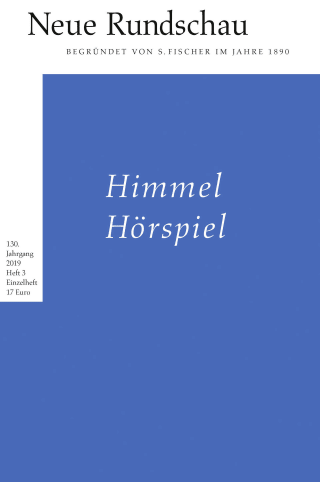 Cover Download Neue Rundschau 2019/3