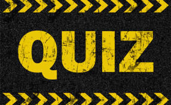Grafik mit dem Text "Quiz"