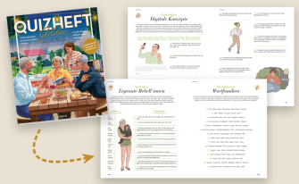 Quizheft Golden und Innenseiten