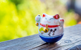 Japanische Katzenfigur für mehr Glück