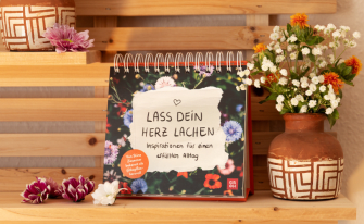 Moodbild Aufsteller Lass dein Herz lachen
