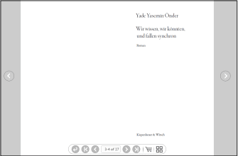 Leseprobe Yade Önder Wir wissen, wir könnten, und fallen synchron