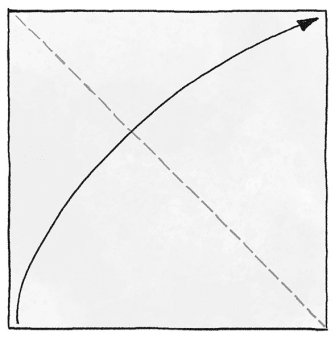 Faltanleitung Origami-Fuchs Schritt 1
