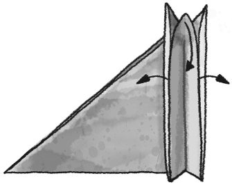 Faltanleitung Origami-Fuchs Schritt 5