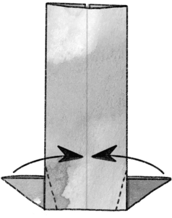 Faltanleitung Origami-Koi Schritt 4