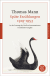 Buchcover von Späte Erzählungen 1919-1953 von Thomas Mann