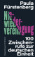 Buchcover von Niewiedervereinigung: 100 Zwischenrufe zur deutschen Einheit von Paula Fürstenberg